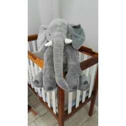 Stuffed Elephant Plush Toy - Grey