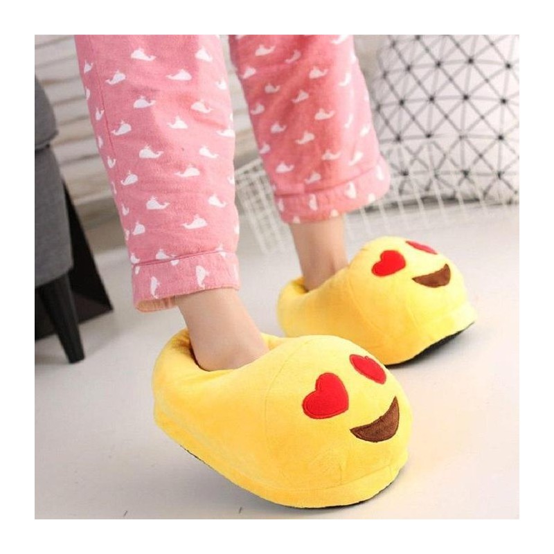 Emoji Slippers In Love