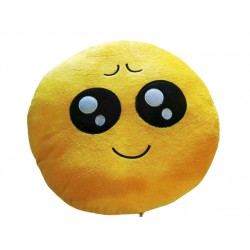 Emoji Plush Pillow - shy eyes