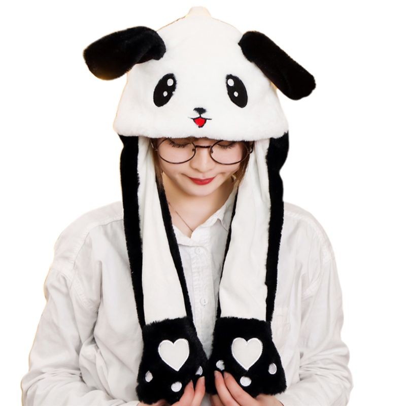 Panda hoodie with ears and paws new arrivals
