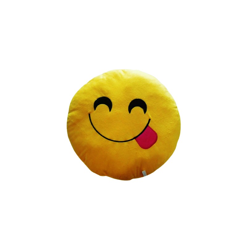 Emoji top plush pillow