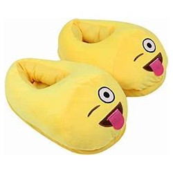 Emoji Slippers - Crazy Face