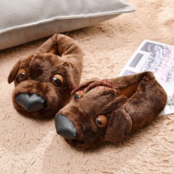 Dog Slippers -Brown