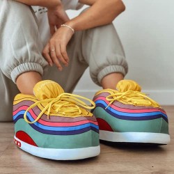Sneaker Slippers rainbow