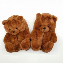 Teddy Bear Brown Slippers XL