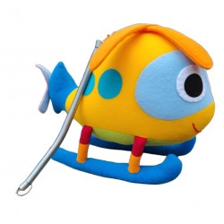 Helicopter toy with Spring