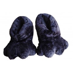 Bunny Paw Slippers Black