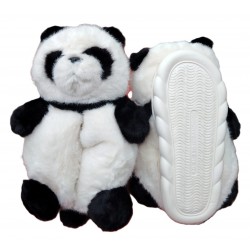 Panda Slippers with Rubber...