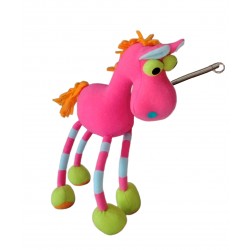 Horse Spring Toy Pink