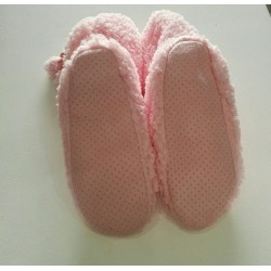 Soft Fleece Plush Slipper Boots - Pink